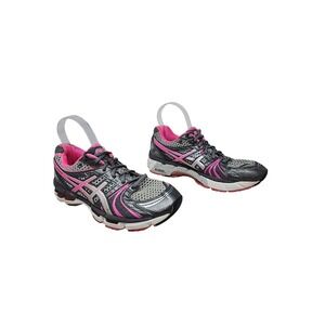 ASICS Gel Kayano 18 sz 8 Women Gray Pink Running Shoes T250N Sneakers Y2K‎ Sport